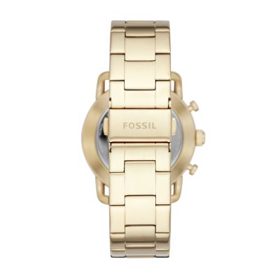 Fossil q nate outlet gold