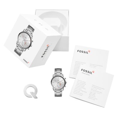 Hybrid Smartwatch Commuter Stainless Steel FTW1153 Fossil