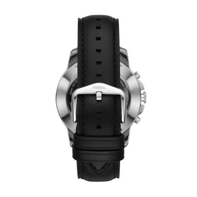 Hybrid Smartwatch Grant Black Leather