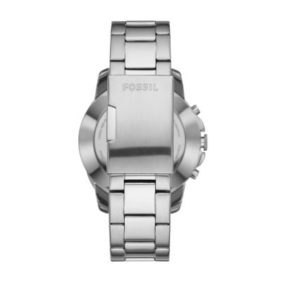 fossil q men's grant stainless steel hybrid smartwatch