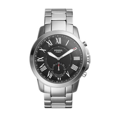 fossil hybrid smartwatch stainless steel