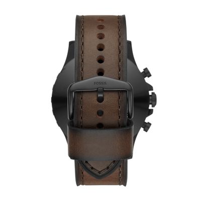 Hybrid Smartwatch Nate Dark Brown Leather FTW1159 Fossil