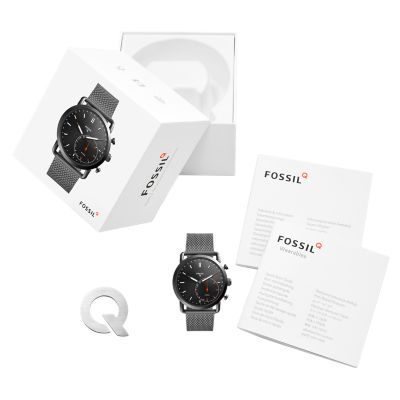 Hybrid Smartwatch Commuter Smoke Stainless Steel