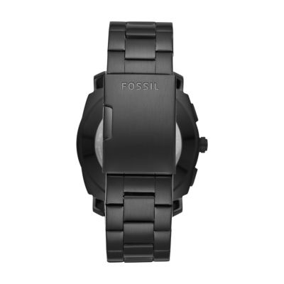 Hybrid Smartwatch Machine Black Stainless Steel FTW1165 Fossil