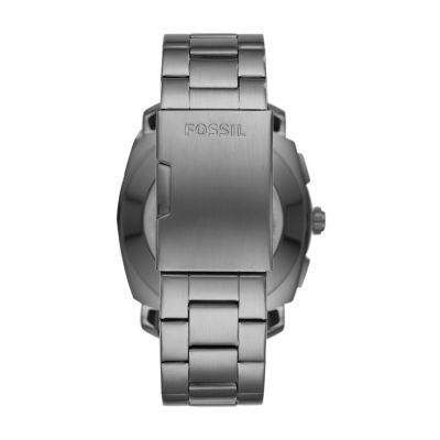 Fossil q men's machine 2025 stainless steel hybrid smartwatch