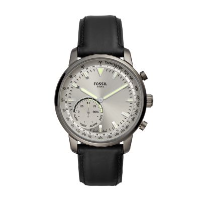 Hybrid Smartwatch Goodwin Black Leather