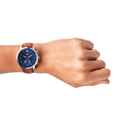 Fossil on sale smartwatch leather