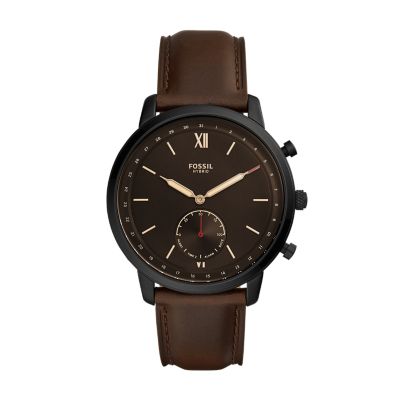 Hybrid Smartwatch Neutra Whisky Leather