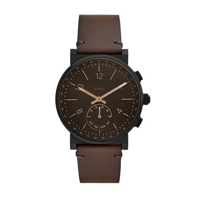 Hybrid Smartwatch Barstow Tan Leather FTW1187 Fossil