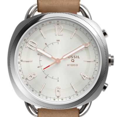 Hybrid Smartwatch - Q Accomplice Sand Leather