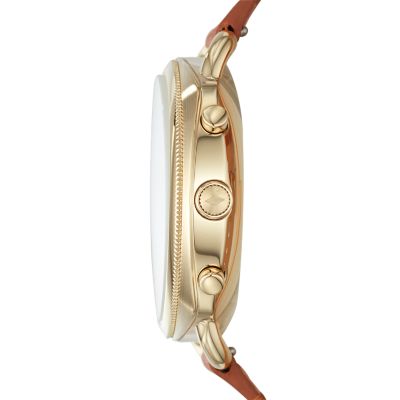 hybrid smartwatch jacqueline luggage leather