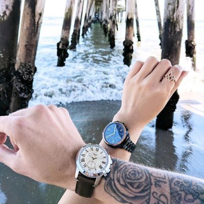 Hybrid Smartwatch Accomplice Navy Blue Stainless Steel