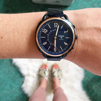 Fossil hybrid best sale smartwatch blue