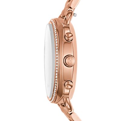 Hybrid Smartwatch - Q Accomplice Rose Gold-Tone Stainless Steel - Fossil
