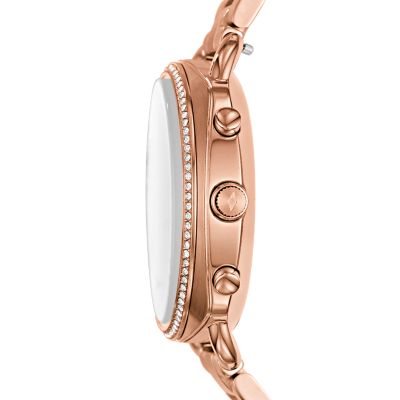 fossil hybrid rose gold