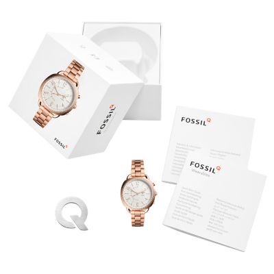 Fossil hybrid cheap smartwatch rose gold