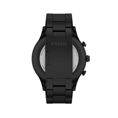 Fossil q nate stainless steel hot sale hybrid smartwatch