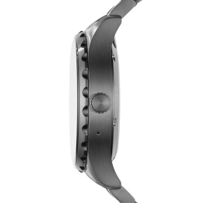 fossil q marshal gen 2 smoke stainless steel touchscreen smartwatch ftw2108