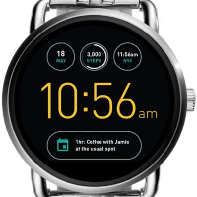 Montre connectée Fossil Q Wander à écran tactile en acier inoxydable