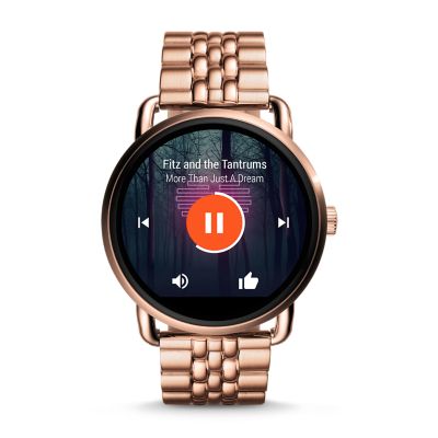 fossil q wander rose