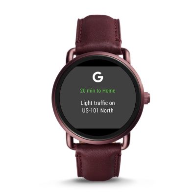 Gen 2 Smartwatch Wander Wine Leather