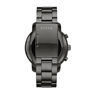 Fossil q explorist 2025 smoke stainless steel