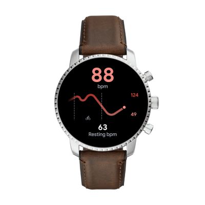 Gen 4 Smartwatch Explorist HR Brown Leather FTW4015 Fossil