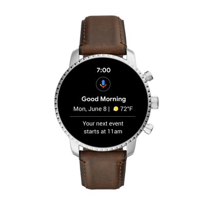 Gen 4 Smartwatch Explorist HR Brown Leather FTW4015 Fossil