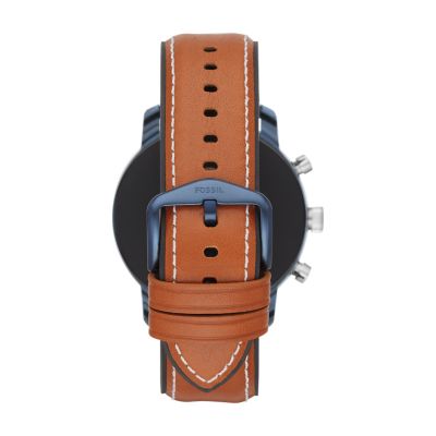 Gen 4 Smartwatch Explorist HR Tan Leather FTW4016 Fossil