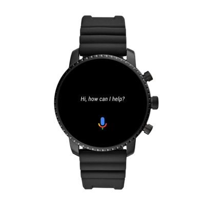 Gen 4 Smartwatch Explorist HR Black Silicone FTW4018 Fossil