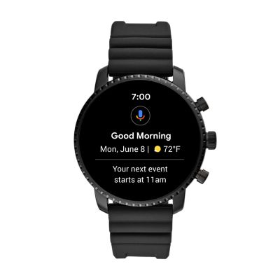 Gen 4 Smartwatch Explorist HR Black Silicone FTW4018 Fossil