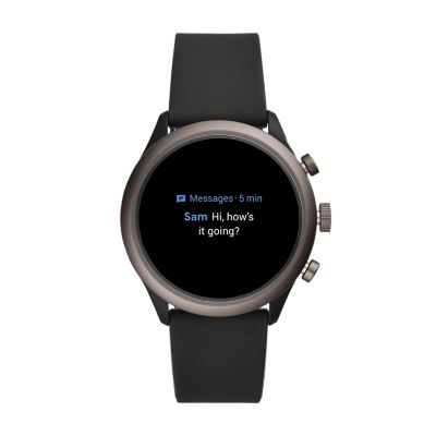 REFURBISHED Fossil Sport Smartwatch Black Silicone