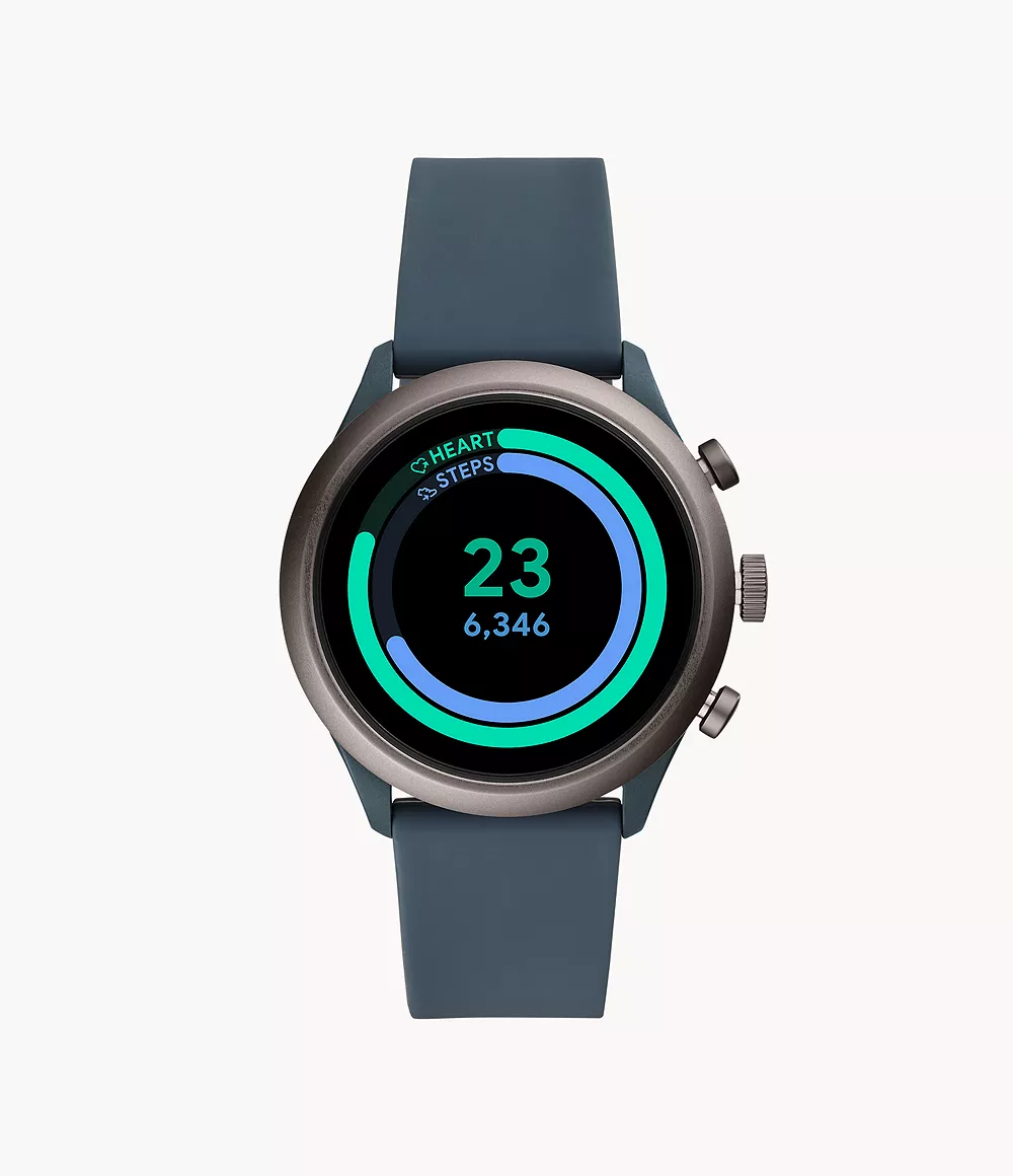 Fossil Sport Smartwatch Smoky Blue Silicone - FTW4021 - Fossil