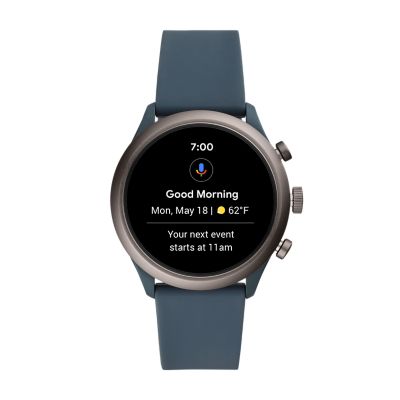 Fossil Sport Smartwatch Smoky Blue Silicone - FTW4021 - Fossil