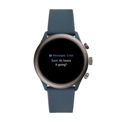 Fossil Sport Smartwatch Smoky Blue Silicone FTW4021 Fossil