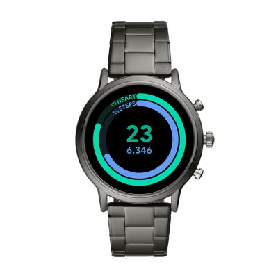 Gen 5 Smartwatch The Carlyle HR Smoke Stainless Steel FTW4024