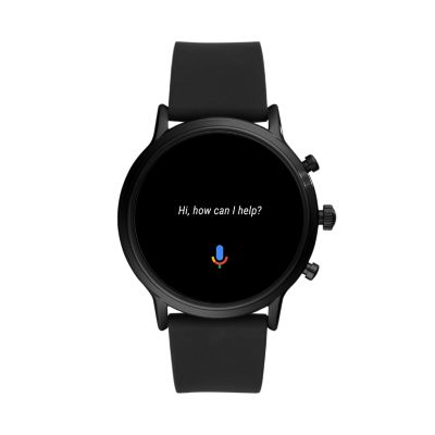 Gen 5 Smartwatch The Carlyle HR Black Silicone FTW4025 Fossil