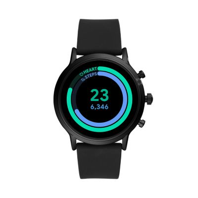 Gen 5 Smartwatch The Carlyle HR Black Silicone FTW4025 Fossil