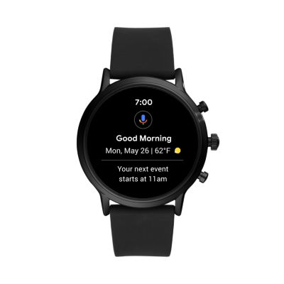 Gen 5 Smartwatch The Carlyle HR Black Silicone FTW4025 Fossil