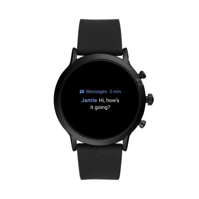 Gen 5 Smartwatch The Carlyle HR Black Silicone FTW4025 Fossil