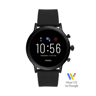 Gen 5 Smartwatch The Carlyle HR Black Silicone FTW4025 Fossil