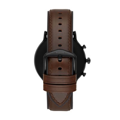 Gen 5 Smartwatch The Carlyle HR Dark Brown Leather FTW4026 Fossil