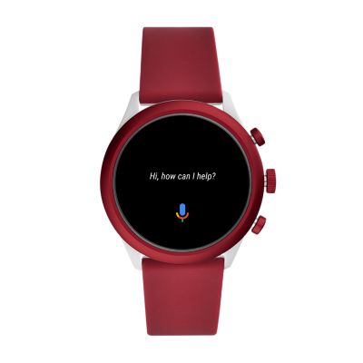 Fossil Sport Smartwatch 43mm Red Silicone FTW4033 Fossil