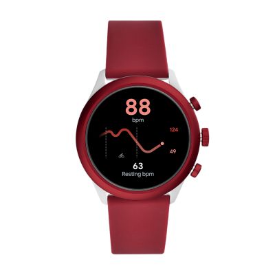 Fossil Sport Smartwatch 43mm Red Silicone FTW4033 Fossil