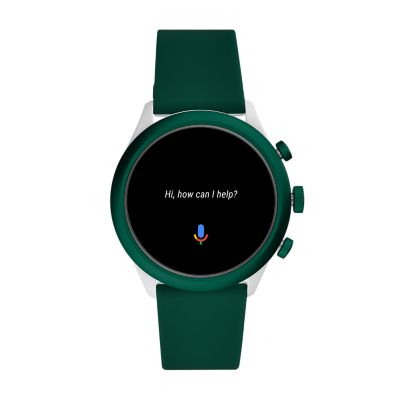 Fossil Sport Smartwatch 43mm Green Silicone FTW4035 Fossil