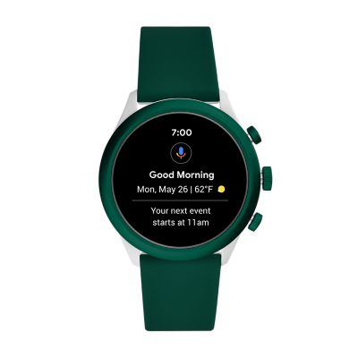 Fossil smartwatch green shop light