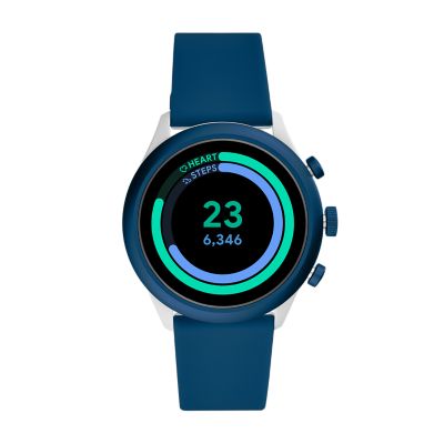 FOSSIL 43mm ブルーシリコン スポーツスマートウォッチ - FTW4036 - Fossil