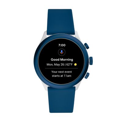 Fossil Sport Smartwatch 43mm Blue Silicone FTW4036 Fossil