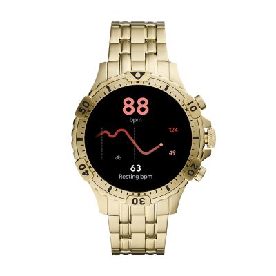 Gen 5 Smartwatch Garrett HR Gold-Tone Stainless Steel - FTW4039