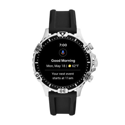 Gen 5 Smartwatch Garrett HR Black Silicone - FTW4041 - Fossil